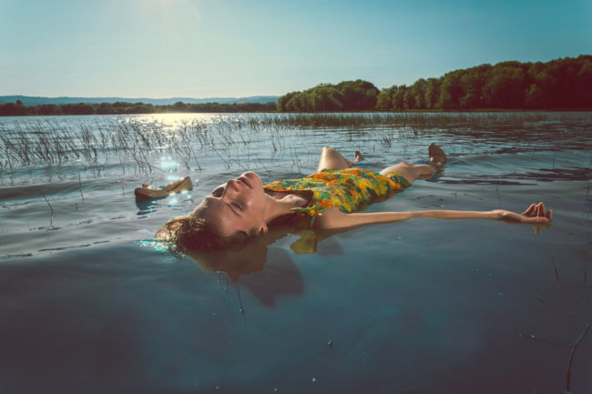 Float by Mako Miyamoto lifestyle photography girl beauty lake floating